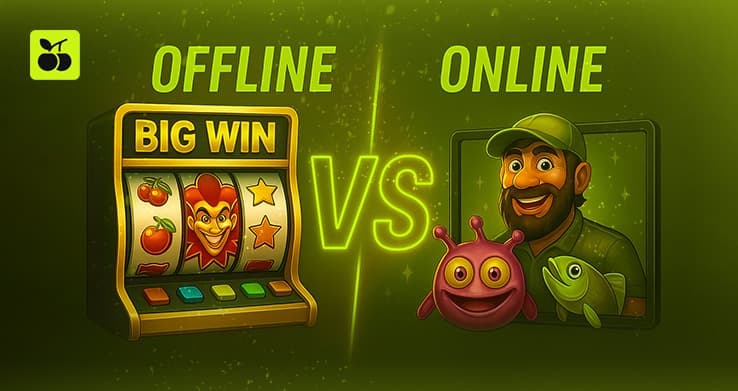 Where is it more profitable to play online and offline slots?