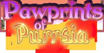 Pawprints of Purrsia logo